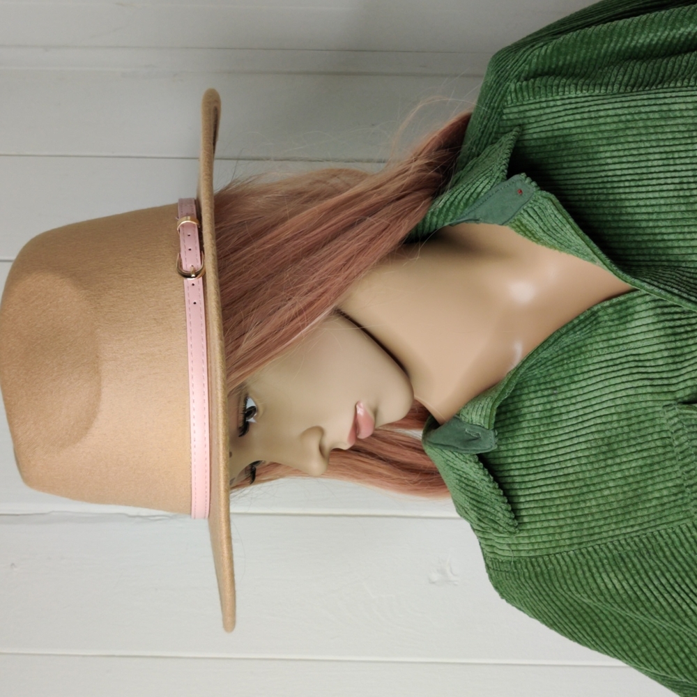 Camel pink Panama Hat